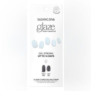 Dashing diva semi-cured nails SKY BLUE